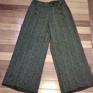 Stunning talbots wide leg gray sailor pants size 8/10